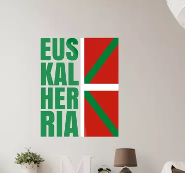 Adhesivo bandera de Euskadi - TenVinilo
