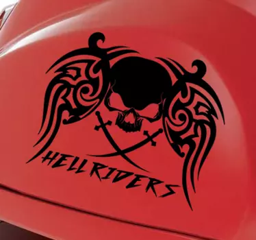 Hellriders Motorbike Sticker - TenStickers