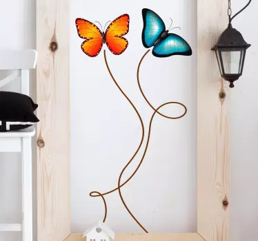 Flying Butterflies Sticker - TenStickers