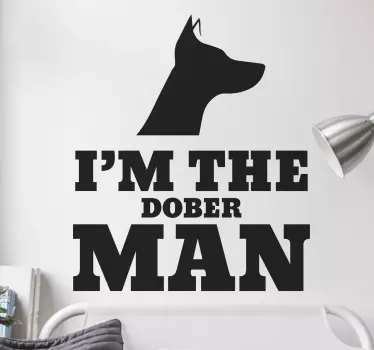 Doberman hunde væg klistermærke - TenStickers