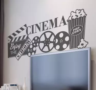 Moviegoers cinema wall sticker - TenStickers