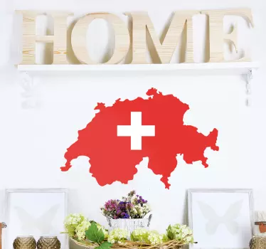Sticker silhouette pays Suisse - TenStickers