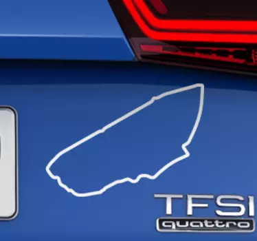 La Sarthe Circuit Car Sticker - TenStickers