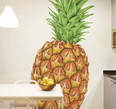 Colorful pineapple food wall sticker - TenStickers