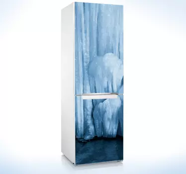 Glaciar fridge vinyl sticker - TenStickers