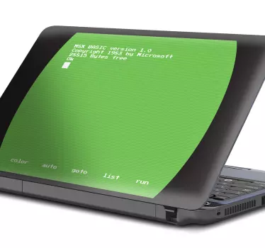 Nálepka pre laptop s obrazovkou msx - Tenstickers