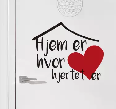 Klassisk dansk citat sticker - TenStickers