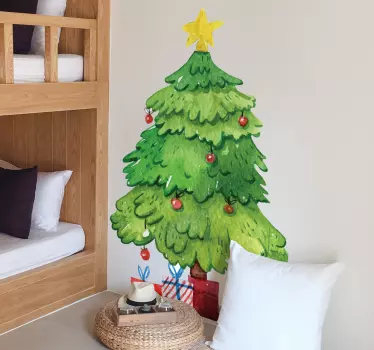 Božićno drvce i božićne naljepnice - TenStickers