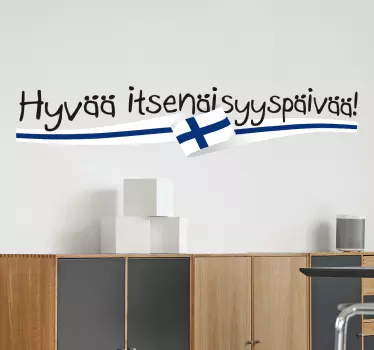 Suomen itsenäisyyspäivä sisustustarra - Tenstickers