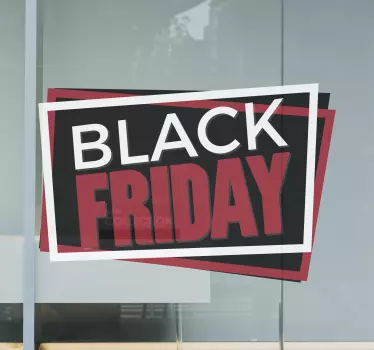 Black Friday Tag sale sticker - TenStickers