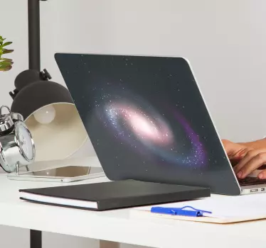 Naklejka na laptopa wzór galaktyki - TenStickers