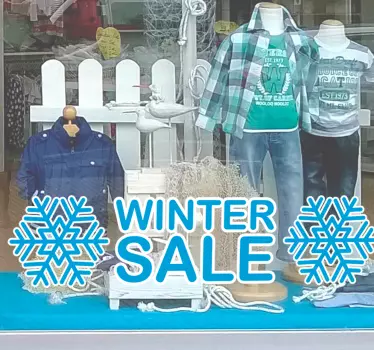 Winter sale window sticker - TenStickers