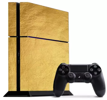 Vinil PS4 padrão ouro - TenStickers