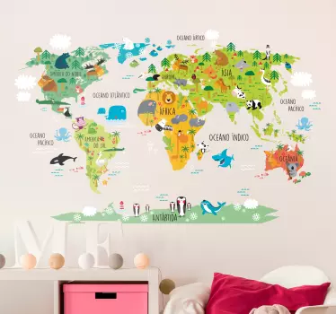 Mapa de Portugal com distritos! Vinis Autocolantes Decorativos de Parede -  Viart