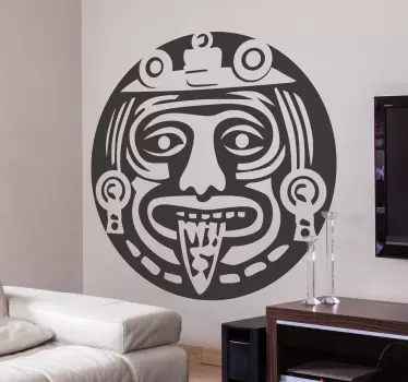 Vinilo decorativo azteca símbolo - TenVinilo