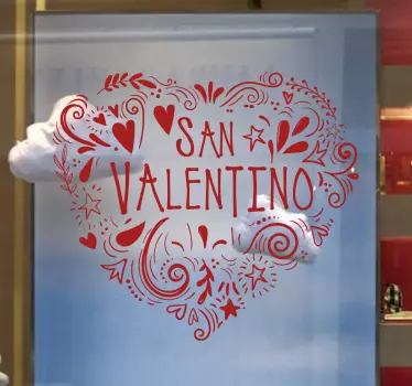 Saint valentine valentine´s day sticker - TenStickers