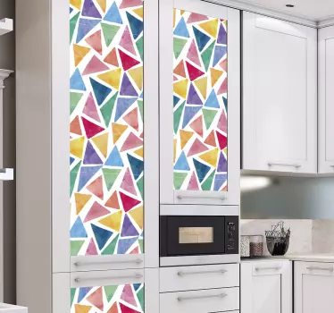 Geometric kitchen cabinet furniture sticker - TenStickers