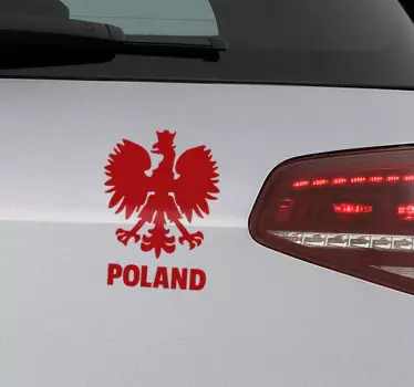 폴란드 국장 자동차 스티커 - TenStickers