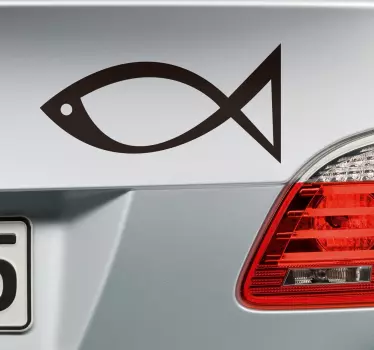 Religious fish Car Sticker - TenStickers