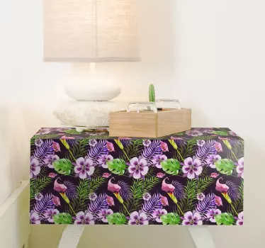 Ikea jungle flora møbelklistermærke - TenStickers