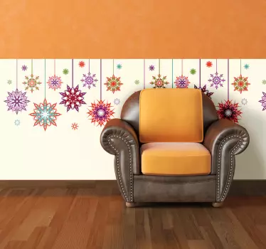 Christmas Star Flakes Wall sticker - TenStickers