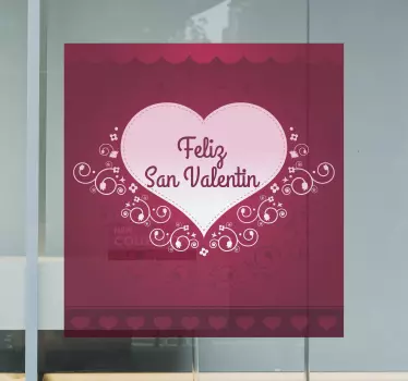 Customisable Valentine's Day Business Sticker - TenStickers