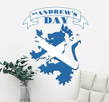 St. Andrew's Day Wall Sticker - TenStickers