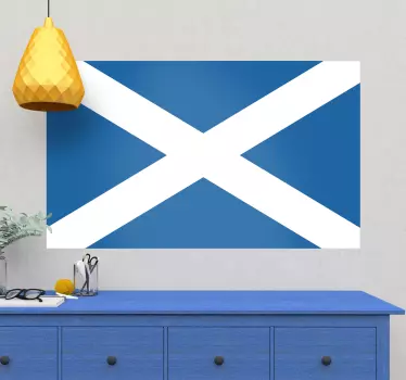 Scotland Flag Wall Sticker - TenStickers