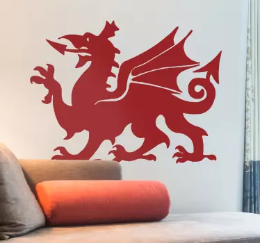 Welsh dragon wall sticker - TenStickers