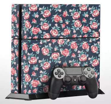 Sticker Fleur Texture de Roses pour PS4 - TenStickers