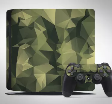 Playstation Aufkleber Camouflage PS4 Skin - TenStickers