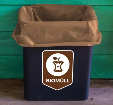 Aufkleber Mülltrennung Biomüll - TenStickers