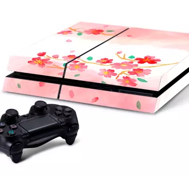 Skin para PS4 flores de cerejeira - TenStickers