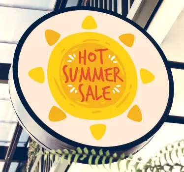 Hot Summer Sale Wall Decal - TenStickers