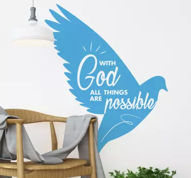 All Things are Possible wall sticker - TenStickers