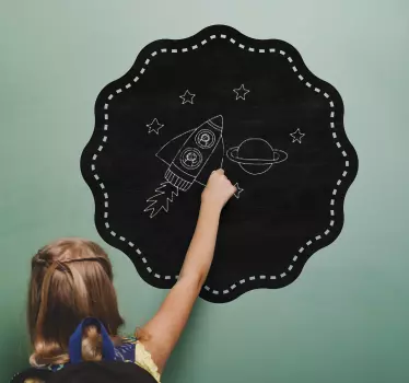 Blackboard and Chalk Decal - TenStickers