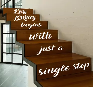Every Journey Stair Stickers - TenStickers