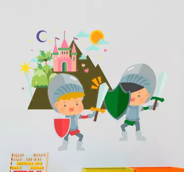Infant Knights Wall Art Sticker - TenStickers