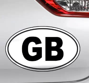 GB Car Decorative Sticker - TenStickers