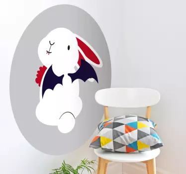 Halloween Bunny Rabbit Wall Sticker - TenStickers