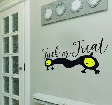 Trick or Treat Halloween Wall Decal - TenStickers