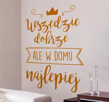 Poland popular saying text wall  decal - TenStickers