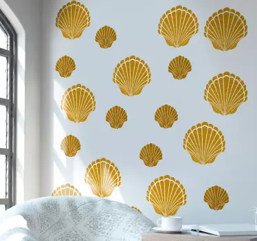 Shell Logos Home Wall Sticker - TenStickers