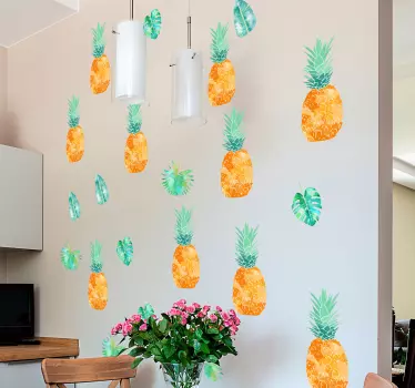 Pineapple Collection Wall Stickers - TenStickers