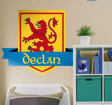 Scottish Coat of Arms Customisable Wall Sticker - TenStickers