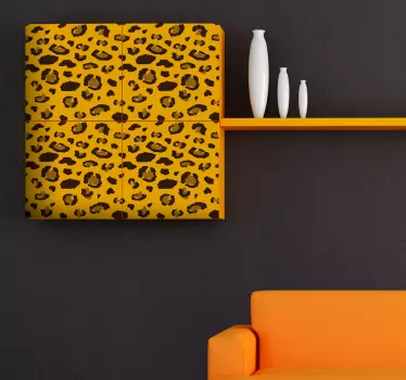Wandtattoo Wohnzimmer Leopard Muster - TenStickers