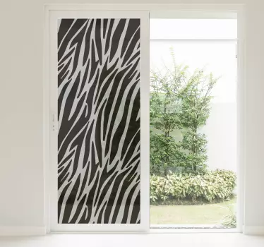 Keuken raamsticker zebra print - TenStickers