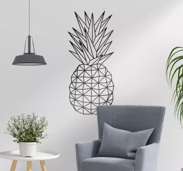Naklejka na ścianę geometryczny ananas - TenStickers