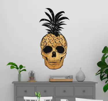 Pop art ananas duvar sticker sanat - TenStickers