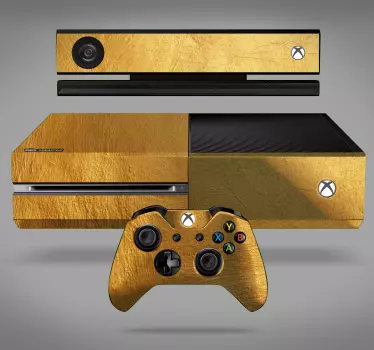 Xbox Aufkleber Gold Optik - TenStickers